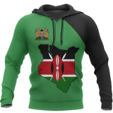 Kenya Map Special Hoodie A5 - ke2