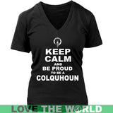 Colquhoun T-Shirt - Keep Calm And Be Proud NN5 - keep-calm-and-be-proud-colquhoun-n7-district-womens-v-neck-black-s-t-shirts-1sttheworld_387