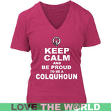 Colquhoun T-Shirt - Keep Calm And Be Proud NN5 - keep-calm-and-be-proud-colquhoun-n7-district-womens-v-neck-dark-fuchsia-s-t-shirts-1sttheworld_707