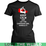 Keep Calm Canadian Girl 3 Funny T-Shirt - keep-calm-canadian-girl-3-district-womens-shirt-black-xs-t-shirts-1sttheworld_126