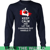 KEEP CALM CANADIAN GUY 3 - keep-calm-canadian-guy-3-district-long-sleeve-shirt-navy-s-t-shirts-1sttheworld_291