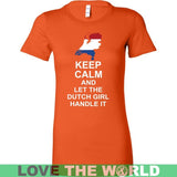 Keep Calm Dutch Girl - BN - keep-calm-dutch-girl-bn-bella-womens-shirt-orange-s-t-shirts-1sttheworld_151