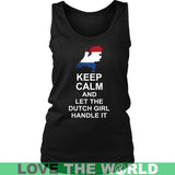 Keep Calm Dutch Girl - BN - keep-calm-dutch-girl-bn-district-womens-tank-black-s-t-shirts-1sttheworld_397