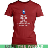 KEEP CALM SCOTTISH GIRL - keep-calm-scottish-girl-district-womens-shirt-red-xs-t-shirts-1sttheworld_479