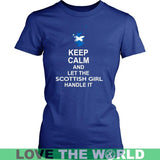 KEEP CALM SCOTTISH GIRL - keep-calm-scottish-girl-district-womens-shirt-royal-blue-xs-t-shirts-1sttheworld_139