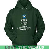 KEEP CALM SCOTTISH GIRL - keep-calm-scottish-girl-unisex-hoodie-dark-green-s-t-shirts-1sttheworld_911
