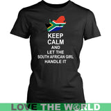 KEEP CALM SOUTH AFRICAN GIRL 3 - keep-calm-south-african-girl-3-district-womens-shirt-black-xs-apparel-1sttheworld_673