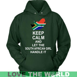 KEEP CALM SOUTH AFRICAN GIRL 3 - keep-calm-south-african-girl-3-unisex-hoodie-dark-green-s-apparel-1sttheworld_469