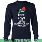 KEEP CALM SOUTH AFRICAN GUY 3 - keep-calm-south-african-guy-3-district-long-sleeve-shirt-navy-s-apparel-1sttheworld_679
