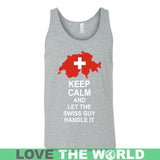 Keep Calm Swiss Guy - BN - keep-calm-swiss-guy-bn-canvas-unisex-tank-athletic-grey-s-t-shirts-1sttheworld_355