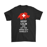 Keep Calm Swiss Guy - BN - keep-calm-swiss-guy-bn-gildan-mens-t-shirt-black-s-shirts-1sttheworld_293
