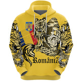 Romania Hoodie - Dacian Wolf A7 - kjkggggjh