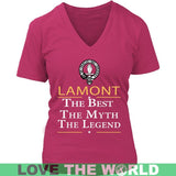 Lamont T-Shirt - The Best NN5 - lamont-the-best-n6-district-womens-v-neck-dark-fuchsia-s-t-shirts-1sttheworld_404