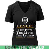 Leslie T-Shirt - The Best NN5 - leslie-the-best-n6-district-womens-v-neck-black-s-t-shirts-1sttheworld_245