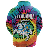Lithuania Hoodie Tie Dye K4 - lithuania-hoodie-1-back