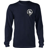 Macgillivray Tartan Shirt Or Tartan Hoodie In Me TH8 - macgillivray-in-me-t-shirt-ha8-district-long-sleeve-navy-s-shirts-1sttheworld_904