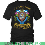 MACGREGOR TARTAN IN MY VEINS T-SHIRT C6 - macgregor-tartan-in-my-veins-t-shirt-c6-district-unisex-black-s-shirts-1sttheworld_267