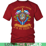 MACGREGOR TARTAN IN MY VEINS T-SHIRT C6 - macgregor-tartan-in-my-veins-t-shirt-c6-district-unisex-red-s-shirts-1sttheworld_357
