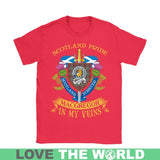 MACGREGOR TARTAN IN MY VEINS T-SHIRT C6 - macgregor-tartan-in-my-veins-t-shirt-c6-gildan-womens-red-s-shirts-1sttheworld_570
