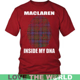 Maclaren Tartan T-Shirt - Indside My DNA NN5 - maclaren-inside-my-dna-n4-district-unisex-shirt-red-s-t-shirts-1sttheworld_434