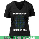 Maclaren Tartan T-Shirt - Indside My DNA NN5 - maclaren-inside-my-dna-n4-district-womens-v-neck-black-s-t-shirts-1sttheworld_845