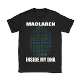 Maclaren Tartan T-Shirt - Indside My DNA NN5 - maclaren-inside-my-dna-n4-gildan-womens-t-shirt-black-s-shirts-1sttheworld_986