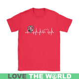 MACLEAN IN MY HEARTBEAT N9 - maclean-in-my-heartbeat-n9-gildan-womens-t-shirt-red-s-shirts-1sttheworld_577