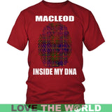 Macleod Tartan T-Shirt - Indside My DNA NN5 - macleod-inside-my-dna-n4-district-unisex-shirt-red-s-t-shirts-1sttheworld_829