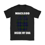 Macleod Tartan T-Shirt - Indside My DNA NN5 - macleod-inside-my-dna-n4-gildan-womens-t-shirt-black-s-shirts-1sttheworld_343