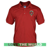 Tartan Polo Shirt - Macnaughten Badge (Men's) A9 - macnaughten-badge-tartan-mens-polo-t-shirt-a9-true-red-s-shirts-1sttheworld_679