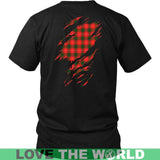 Macphee Tartan Shirt Or Tartan Hoodie In Me TH8 - macphee-in-me-clan-badge-t-shirt-th1-shirts-1sttheworld_6_617