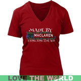 Maclaren Tartan T-Shirt - A Long Time Ago NN5 - made-by-maclaren-a-long-time-ago-n5-district-womens-v-neck-red-s-t-shirts-1sttheworld_780