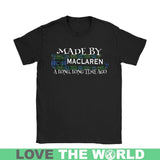 Maclaren Tartan T-Shirt - A Long Time Ago NN5 - made-by-maclaren-a-long-time-ago-n5-gildan-womens-t-shirt-black-s-shirts-1sttheworld_641