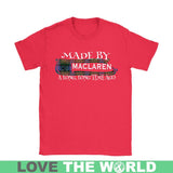 Maclaren Tartan T-Shirt - A Long Time Ago NN5 - made-by-maclaren-a-long-time-ago-n5-gildan-womens-t-shirt-red-s-shirts-1sttheworld_347