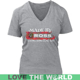 Ross Tartan T-Shirt - A Long Time Ago NN5 - made-by-ross-a-long-time-ago-n5-district-womens-v-neck-heathered-nickel-s-t-shirts-1sttheworld_548