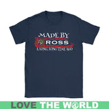 Ross Tartan T-Shirt - A Long Time Ago NN5 - made-by-ross-a-long-time-ago-n5-gildan-womens-t-shirt-navy-s-shirts-1sttheworld_873