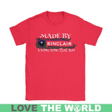 Sinclair Tartan T-Shirt - A Long Time Ago NN5 - made-by-sinclair-a-long-time-ago-n5-gildan-womens-t-shirt-red-s-shirts-1sttheworld_557