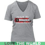 Wallcace Tartan T-Shirt - A Long Time Ago NN5 - made-by-wallcace-a-long-time-ago-n5-district-womens-v-neck-heathered-nickel-s-t-shirts-1sttheworld_589