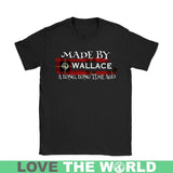 Wallcace Tartan T-Shirt - A Long Time Ago NN5 - made-by-wallcace-a-long-time-ago-n5-gildan-womens-t-shirt-black-s-shirts-1sttheworld_543