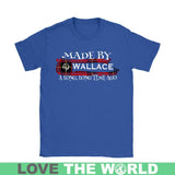 Wallcace Tartan T-Shirt - A Long Time Ago NN5 - made-by-wallcace-a-long-time-ago-n5-gildan-womens-t-shirt-royal-blue-s-shirts-1sttheworld_972