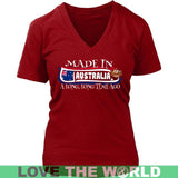 MADE IN AUSTRALIA A LONG, LONG TIME AGO H21 - made-in-australia-a-long-time-ago-na4-district-womens-v-neck-red-s-t-shirts-1sttheworld_250