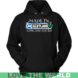 MADE IN SCOTLAND A LONG, LONG TIME AGO 8 - made-in-scotland-a-long-time-ago-8-unisex-hoodie-black-s-t-shirts-1sttheworld_234