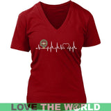 MURRAY IN MY HEARTBEAT N9 - murray-in-my-heartbeat-n9-district-womens-v-neck-red-s-t-shirts-1sttheworld_708