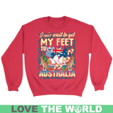 MY FEET AUSTRALIA T-SHIRT P1 - my-feet-australia-t-shirt-p1-crewneck-sweatshirt-red-s-shirts-1sttheworld_995