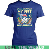 MY FEET AUSTRALIA T-SHIRT P1 - my-feet-australia-t-shirt-p1-district-womens-royal-blue-xs-shirts-1sttheworld_763