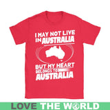 MY HEART BELONGS TO AUSTRALIA  N7 - my-heart-belongs-to-australia-n7-gildan-womens-t-shirt-red-s-shirts-1sttheworld_748