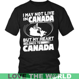 MY HEAT BELONG TO CANADA T-SHIRT N7 - my-heat-belong-to-canada-t-shirt-n7-district-unisex-black-s-shirts-1sttheworld_235