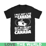 MY HEAT BELONG TO CANADA T-SHIRT N7 - my-heat-belong-to-canada-t-shirt-n7-gildan-womens-black-s-shirts-1sttheworld_241