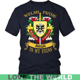 NASH IN MY VEINS T-SHIRT C8 - nash-in-my-veins-t-shirt-c8-district-unisex-navy-s-shirts-1sttheworld_625