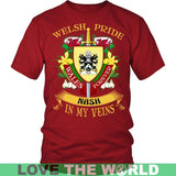 NASH IN MY VEINS T-SHIRT C8 - nash-in-my-veins-t-shirt-c8-district-unisex-red-s-shirts-1sttheworld_946